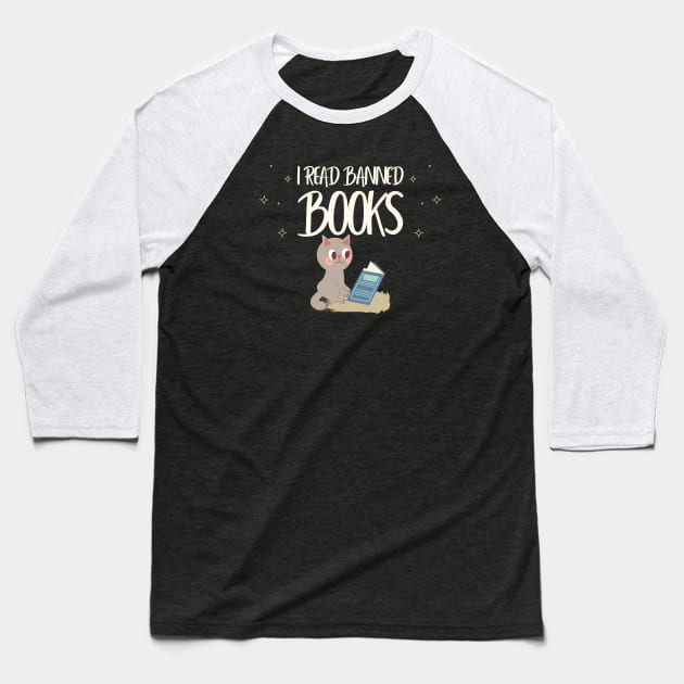 I read banned books Baseball T-Shirt by ArtsyStone